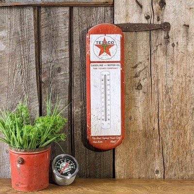 Thermomètre Texaco rouge 